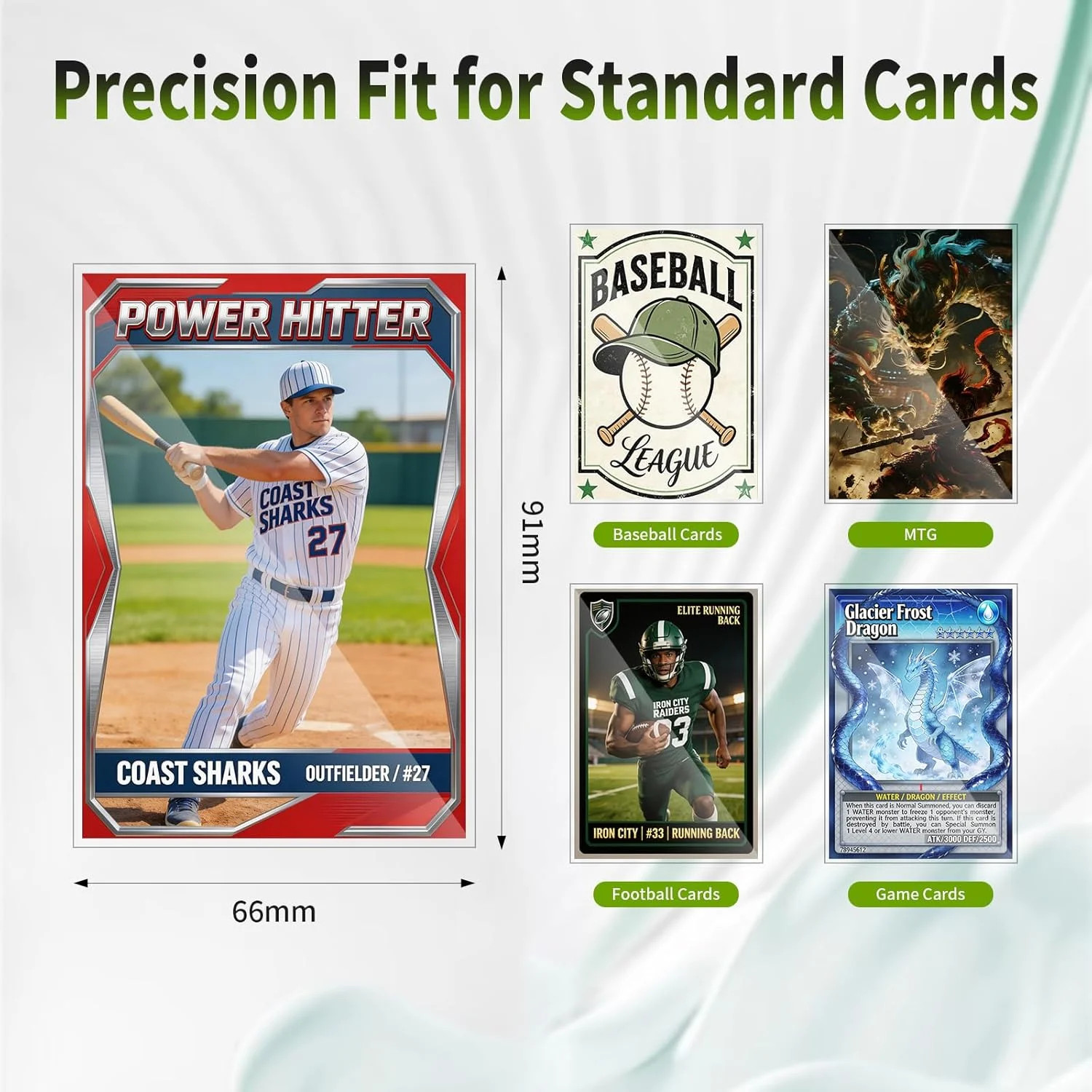 600 Counts Card Sleeves for Trading Cards, Soft Penny Sleeves Clear Baseball Car