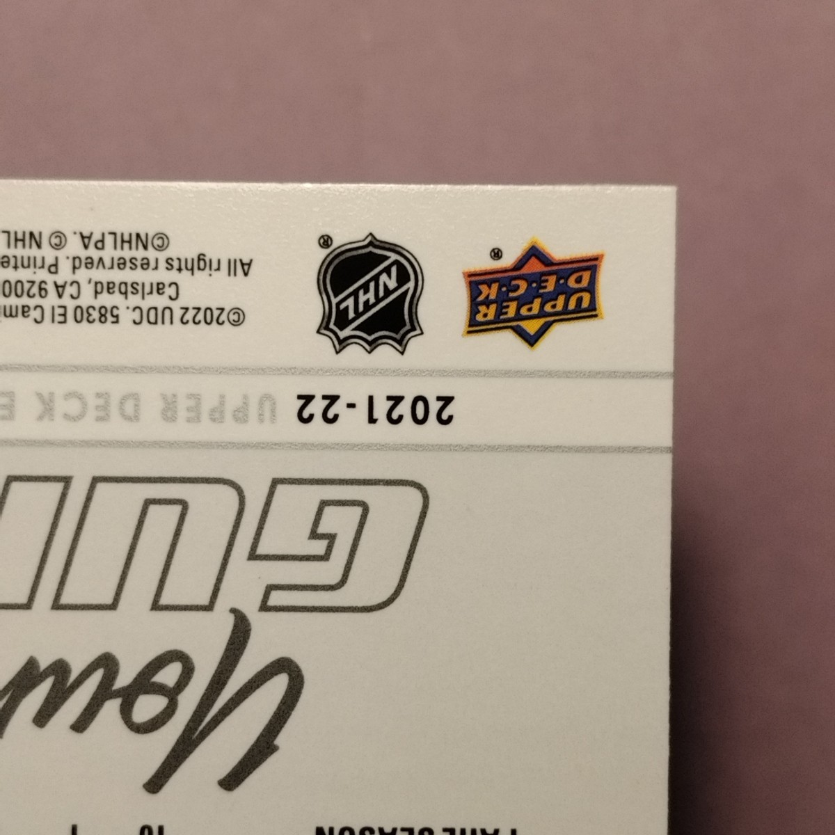 2021-22 Upper Deck Extended Series – Young Guns Cole Schwindt #721 (RC)