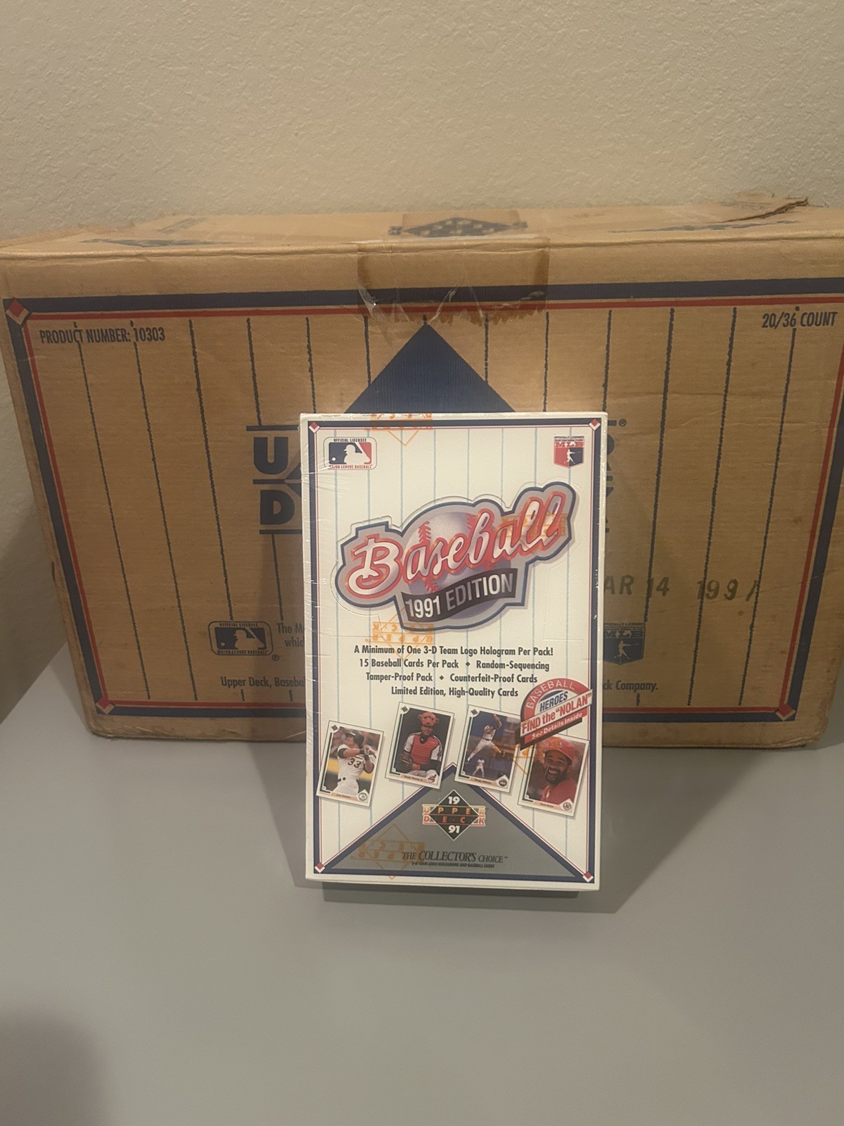 1991 UPPER DECK BASEBALL LOW SERIES FACTORY SEALED! JORDAN SP1, FIND THE NOLAN??