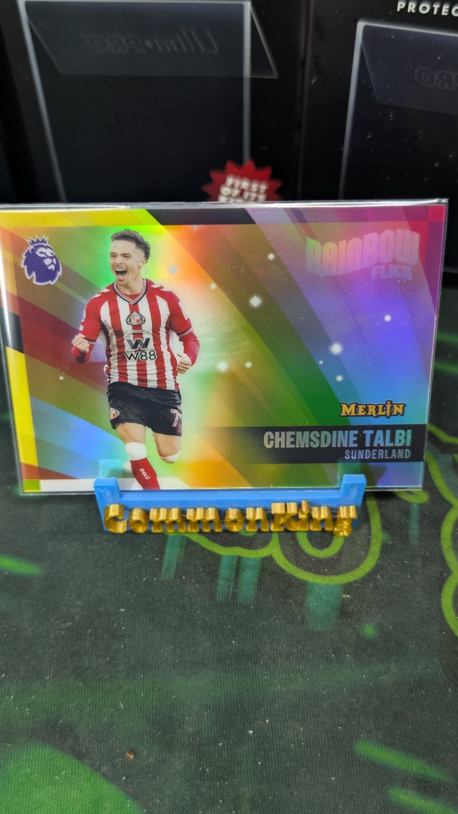 Chemsdine Talbi 2026 Topps Merlin Premier League Rainbow Flick SSP SUNDERLAND