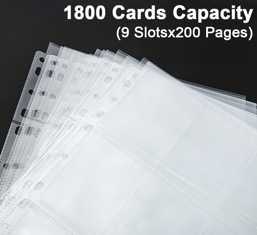 Acid-Free 200 Pack Trading Card Sleeves – Protect and Organize with Ease
