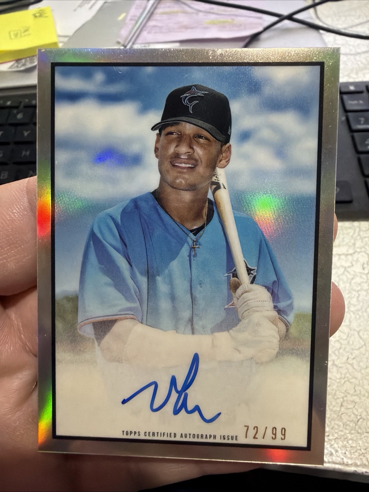 2019 Bowman Heritage Chrome Prospect Refractor /99 Victor Mesa Jr #53PA-VMJ Auto