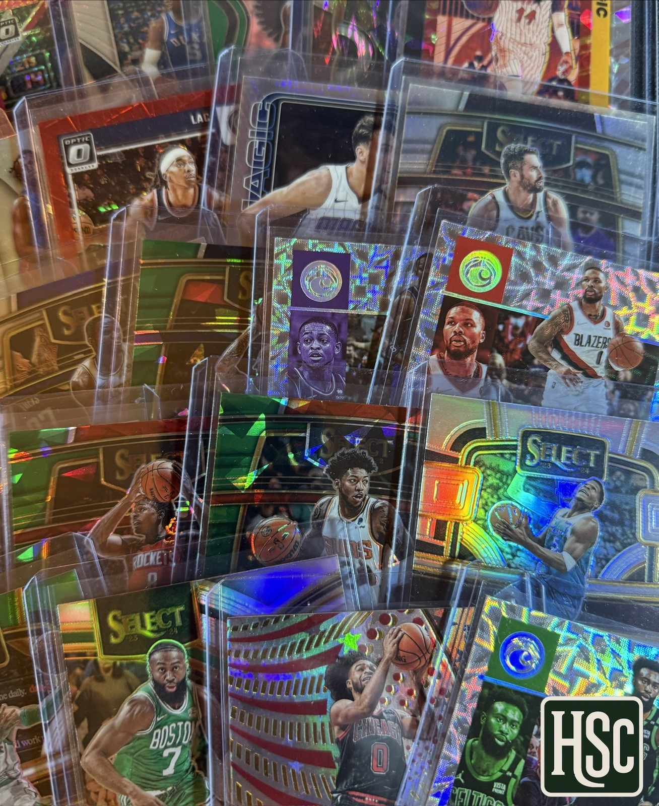 Basketball NBA – 40 Card Lot – Rookies, Parallels, Memorabilia, Autos, Numbered