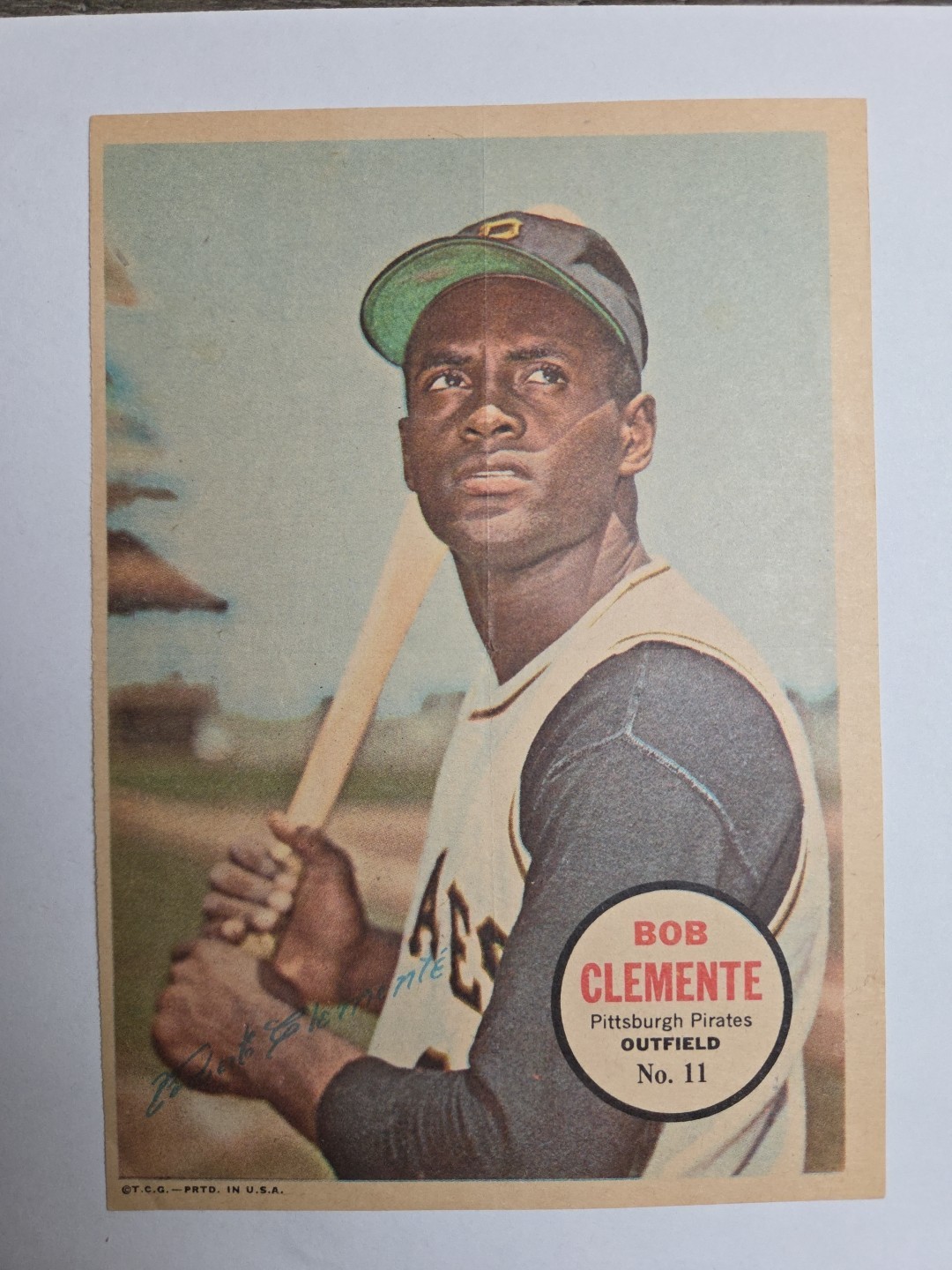 1967 Topps Pin-Ups Baseball #11 Bob Clemente EX/MT