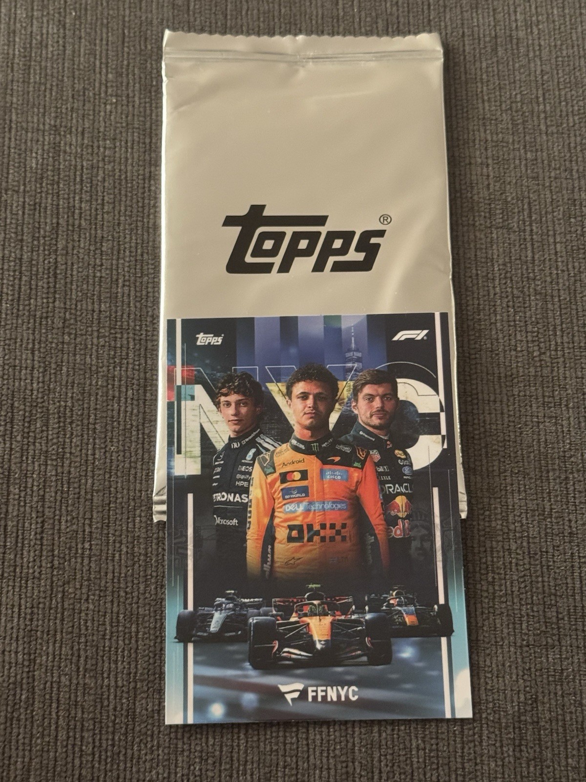 2026 Topps F1 Fanatics Fest Card Kimi Antonelli Lando Norris Max Verstappen
