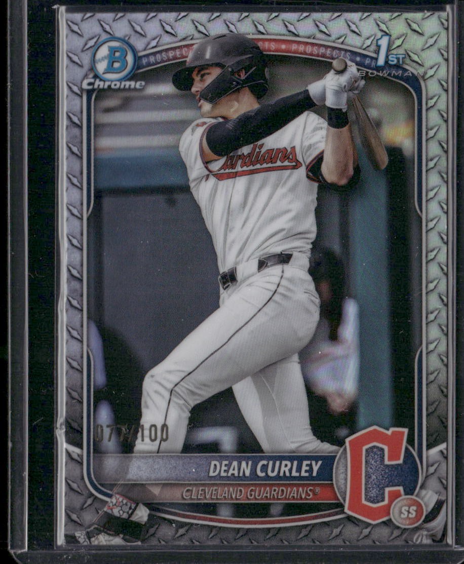 2025 Bowman Draft #BDC-129 Dean Curley Chrome Steel Metal Refractor #/100