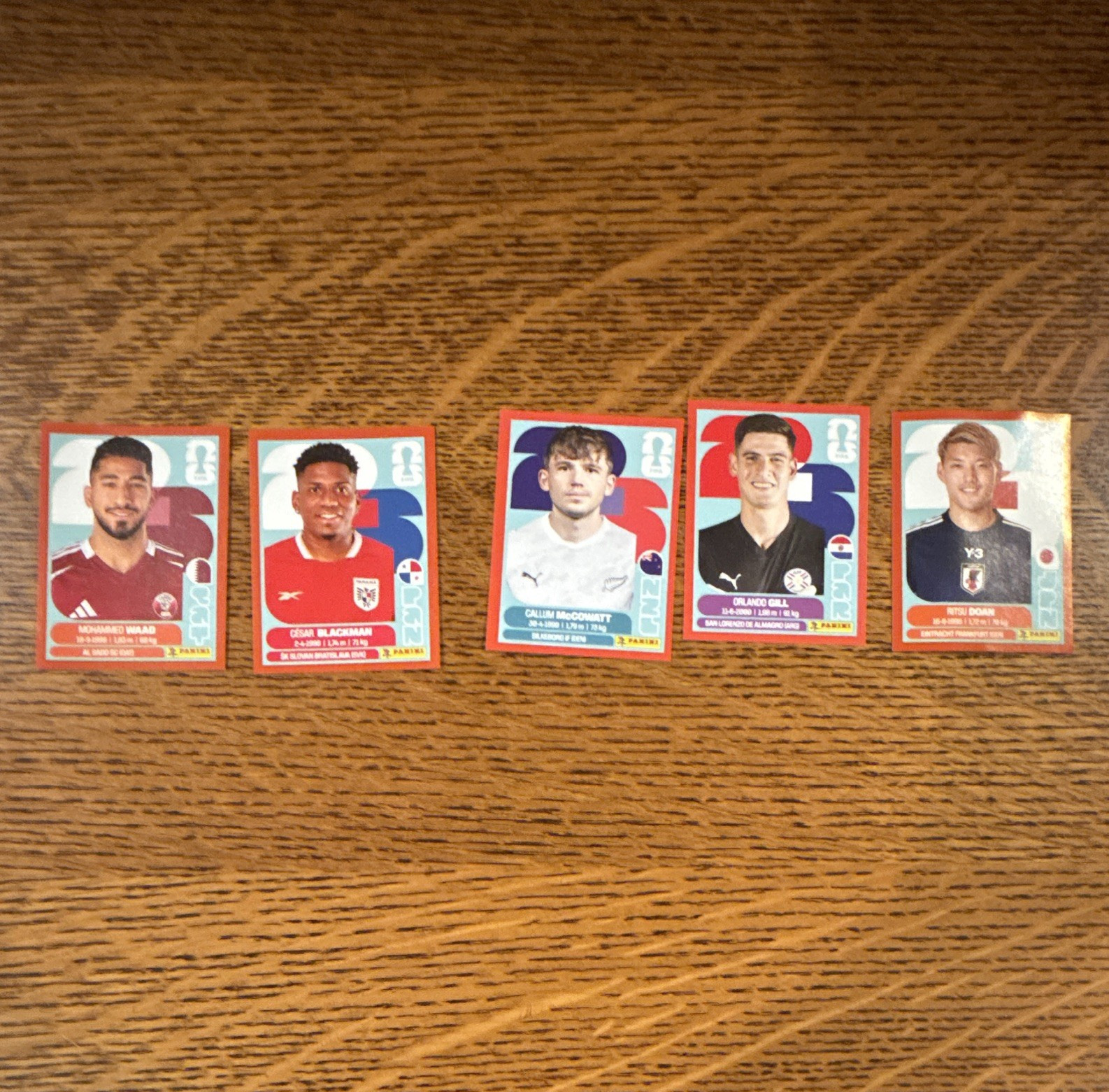 2026 FIFA World Cup Stickers – 5 Red Border Lot