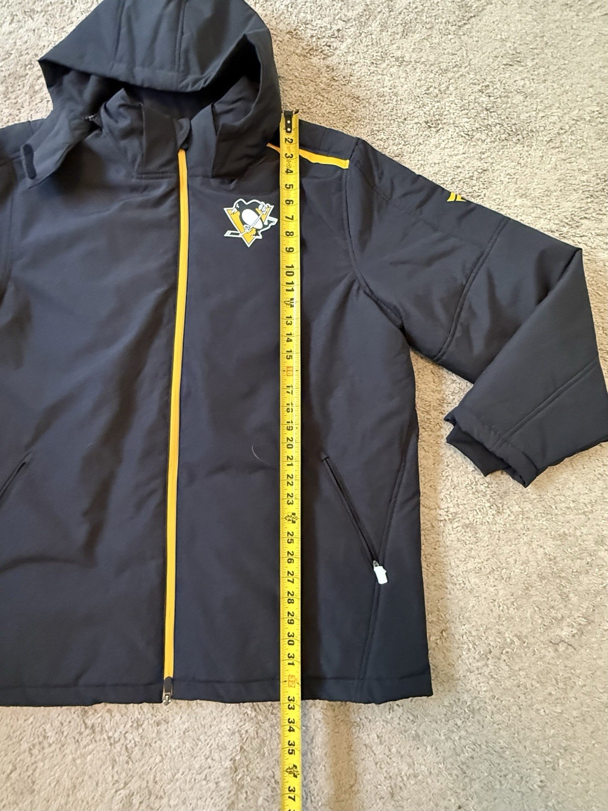 Pittsburgh Penguins Fanatics Authentic Pro Rink Coaches Zip Jacket XXL Heavy