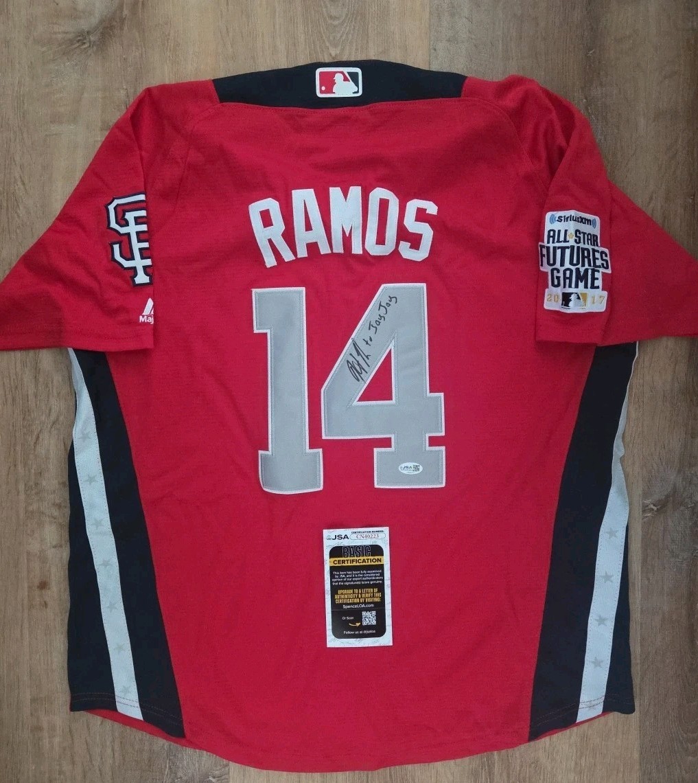 Heliot Ramos Autographed Futures Game Jersey SF Giants JSA COA *Personalized
