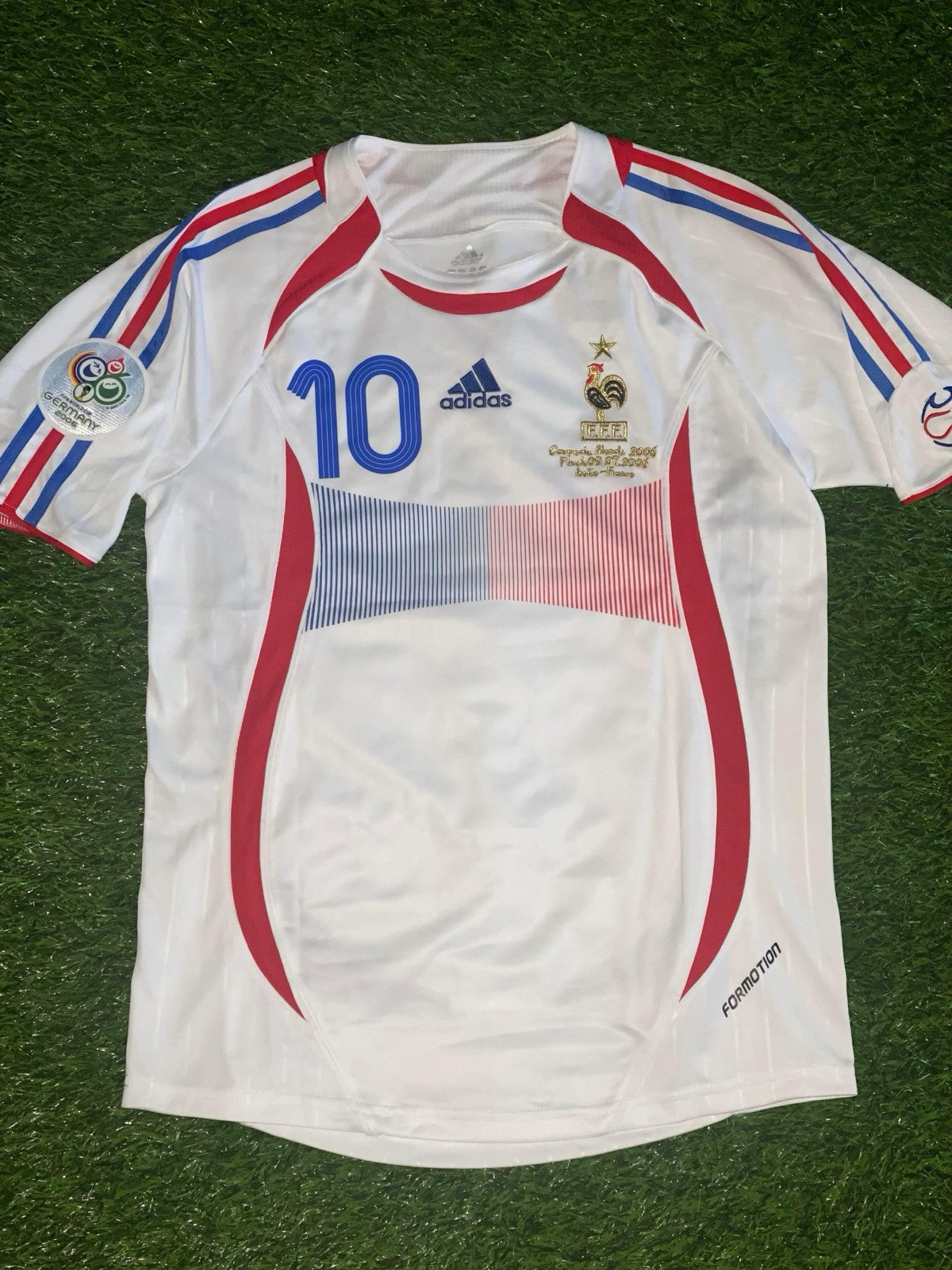Zidane France 2006 Retro Soccer Jersey – Size Large