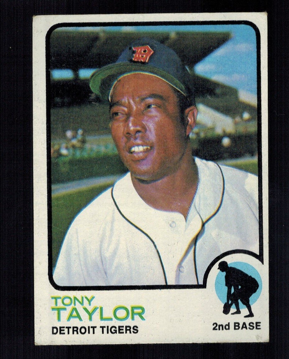 1973 Topps – #29 Tony Taylor Detroit Tigers Baseball Card