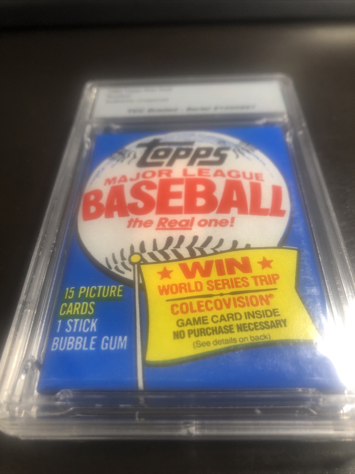 1983 Topps Baseball Wax Pack Certified Authentic Unopened And Encapsulated