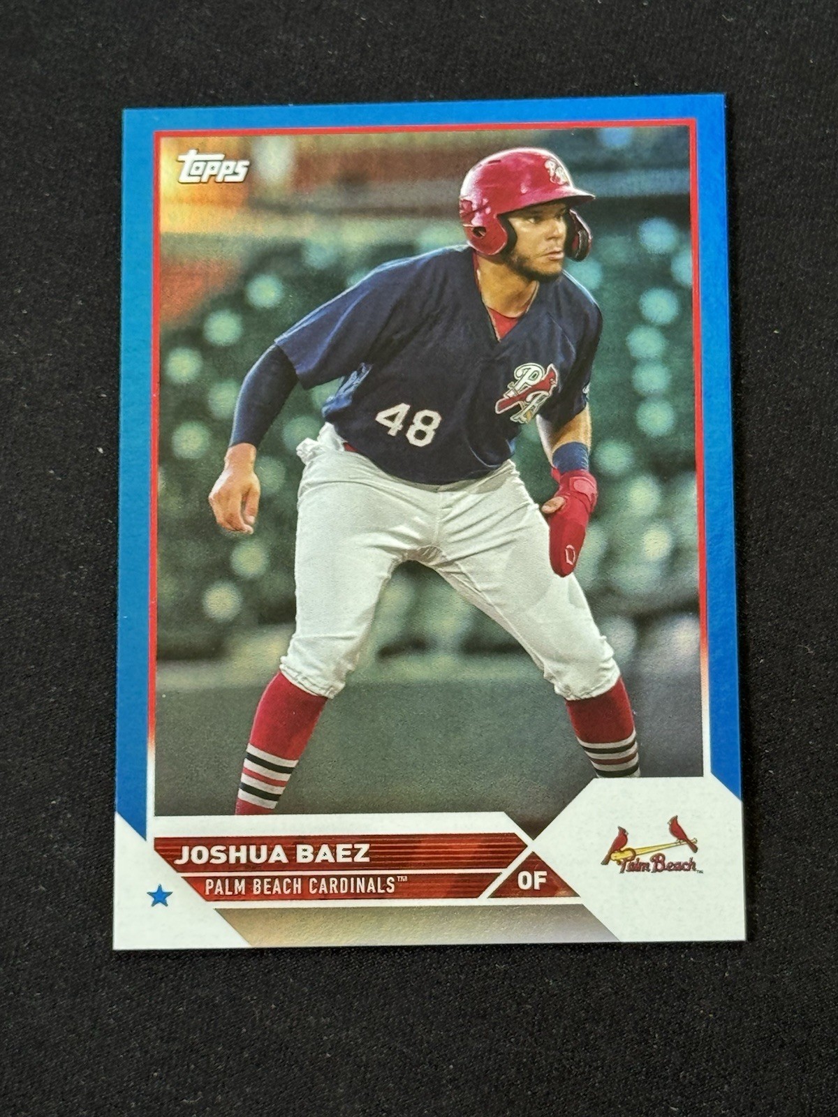 2023 Topps Pro Debut Joshua Baez Blue Foil #PD-37, Serial #003/150