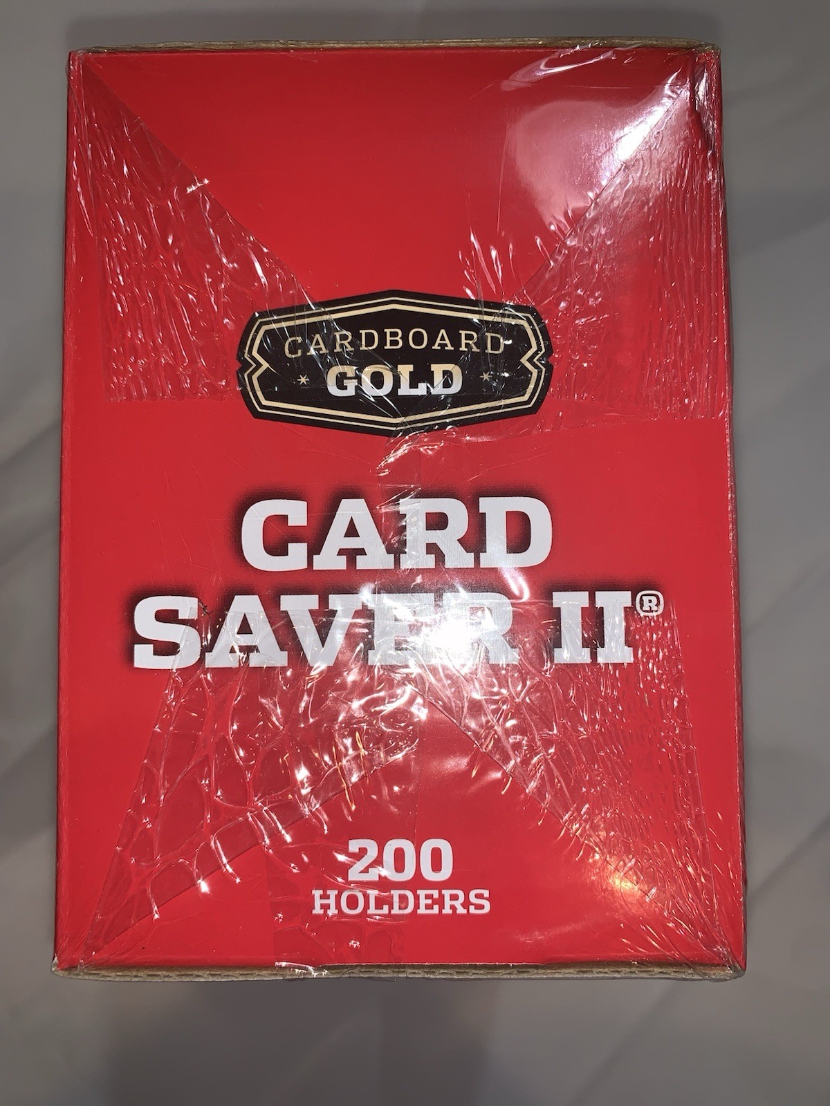 200 Cardboard Gold Saver 2/11 Top Load Semi Rigid Baseball Trading Card Holders
