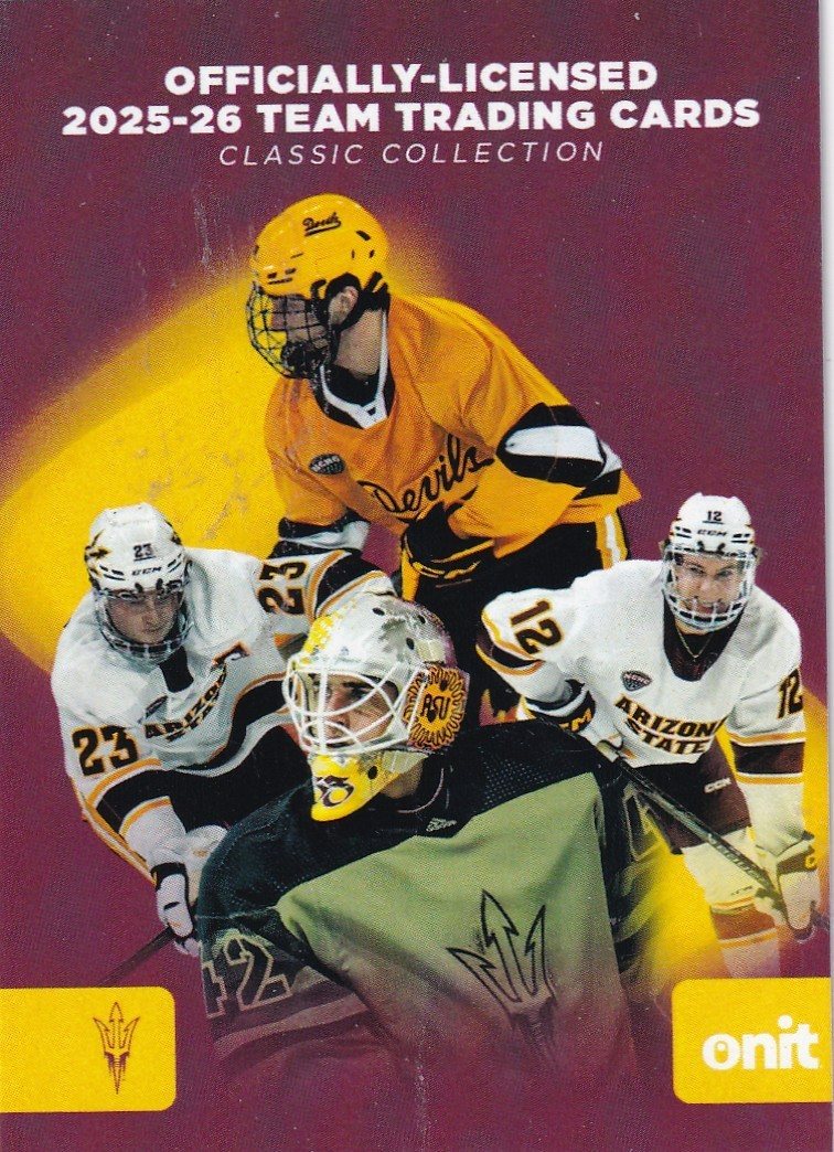 2025-26 Onit Athlete Arizona State Mens Hockey Pick A Card – Base & Insert
