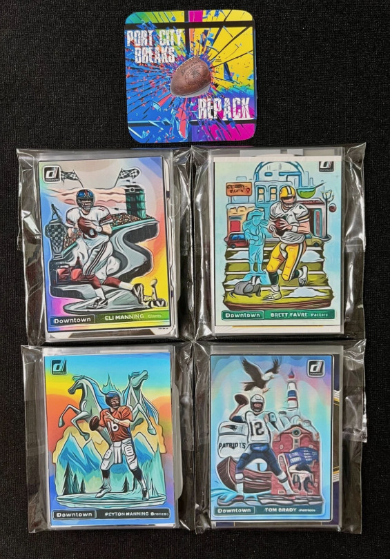NFL Team Card Lot Pack – Includes 15 Cards & 1 Downtown Decal of selected team