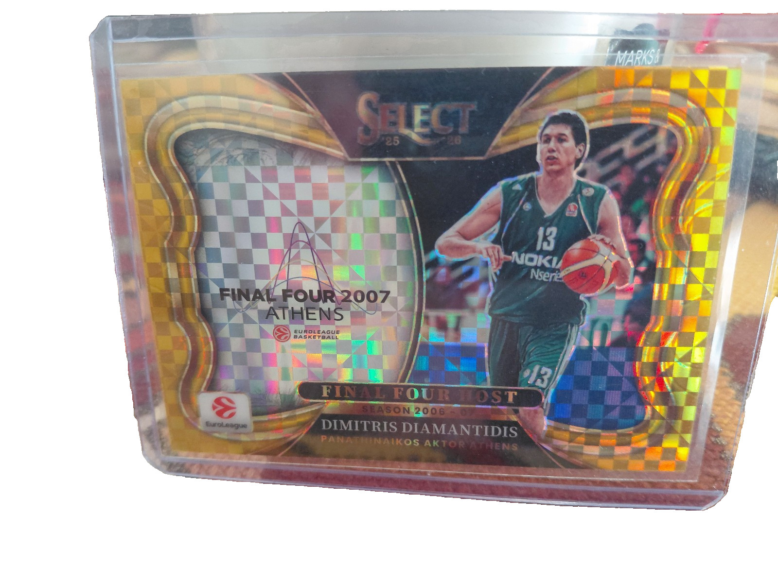 2025-26 Select Euroleague Panathinaikos DIMITRIS DIAMANTIDIS F4 Host Gold 10/10