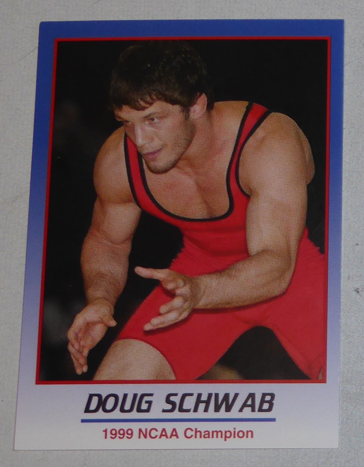 Doug Schwab 2008 ProImage Heroes of Wrestling Card University of Iowa Olympics