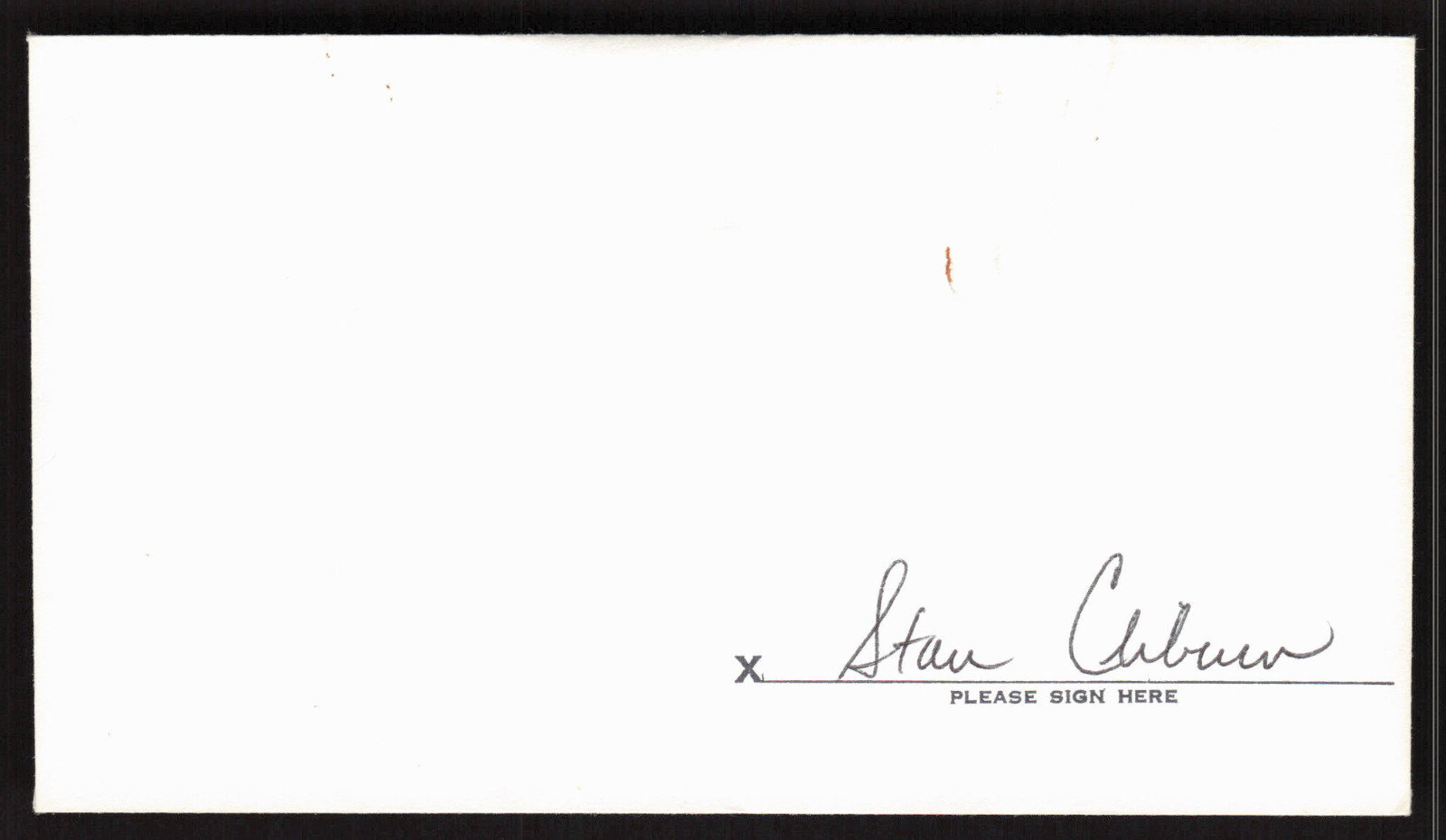 Stan Cliburn Signed Baseball Postal Envelope California Angels Auto
