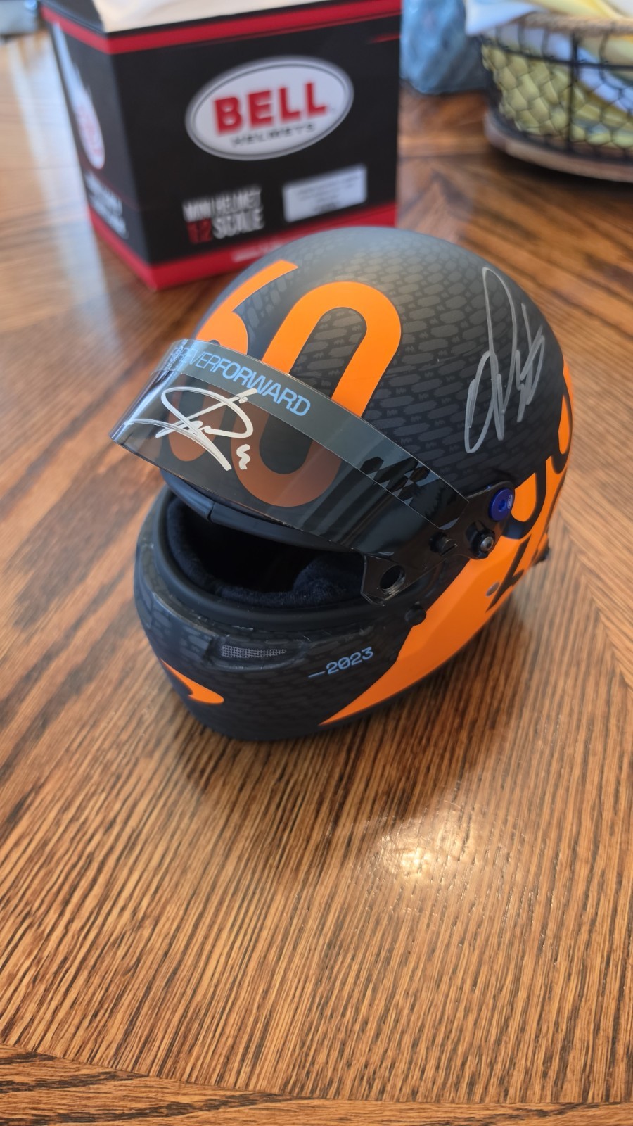 Formula 1 F1 McLaren 60th Anniversary Team Helmet 1/2 Scale Helmet WITH COA’S