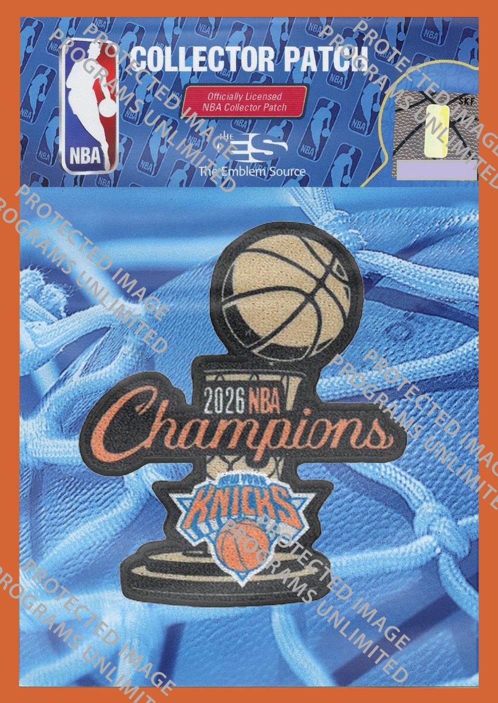 2026 N.Y. NEW YORK KNICKS FAN PATCH JERSEY STYLE NBA LICENSED FINALS CHAMPIONS