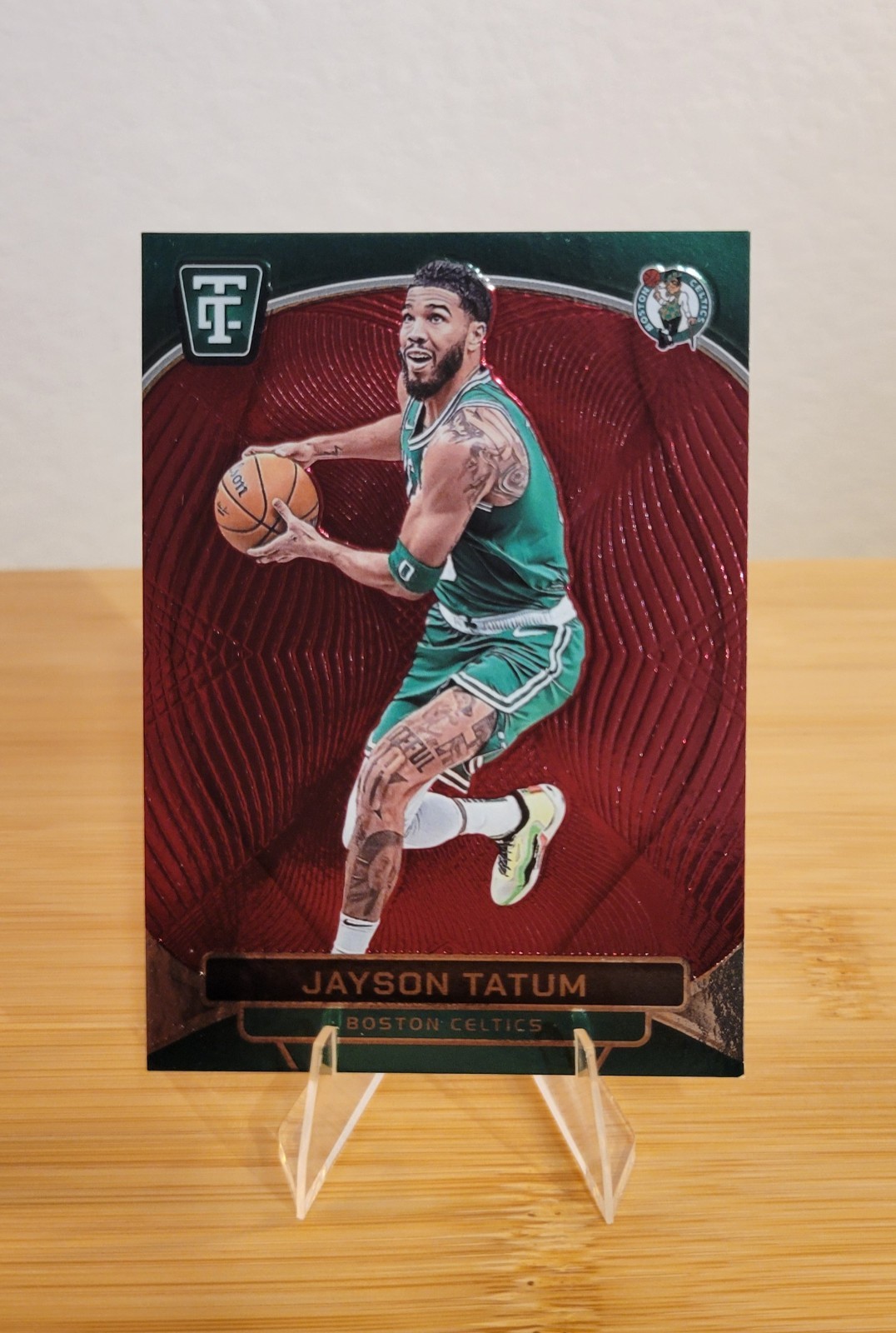 2024-25 Panini Totally Certified Jayson Tatum #1 Maroon Mirror Boston Celtics