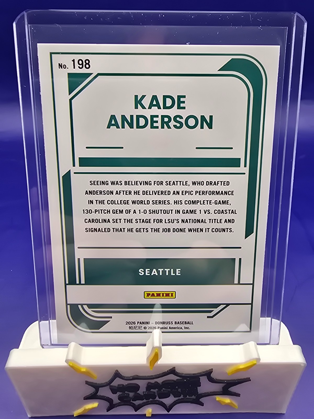 2026 Panini Donruss Kade Anderson
