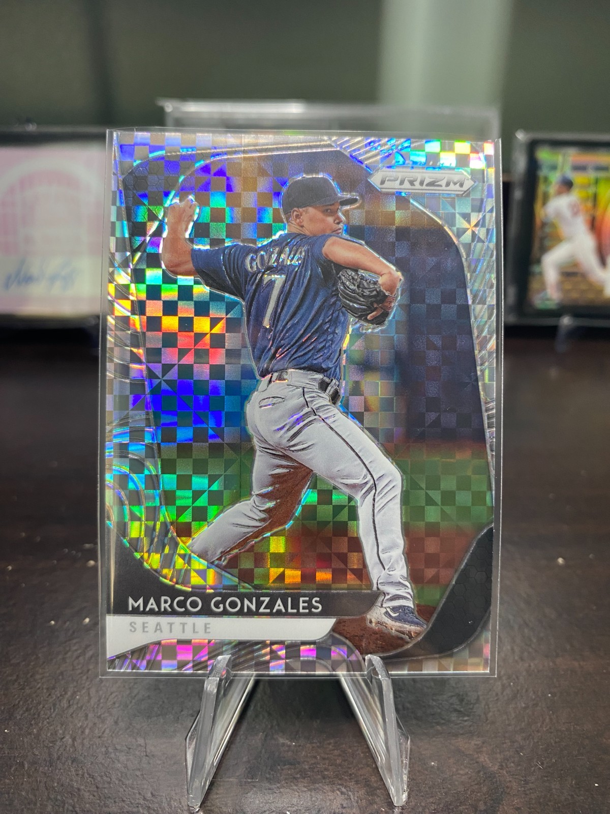 2020 Panini Prizm – Marco Gonzales #45 Power Plaid Prizm 55/75
