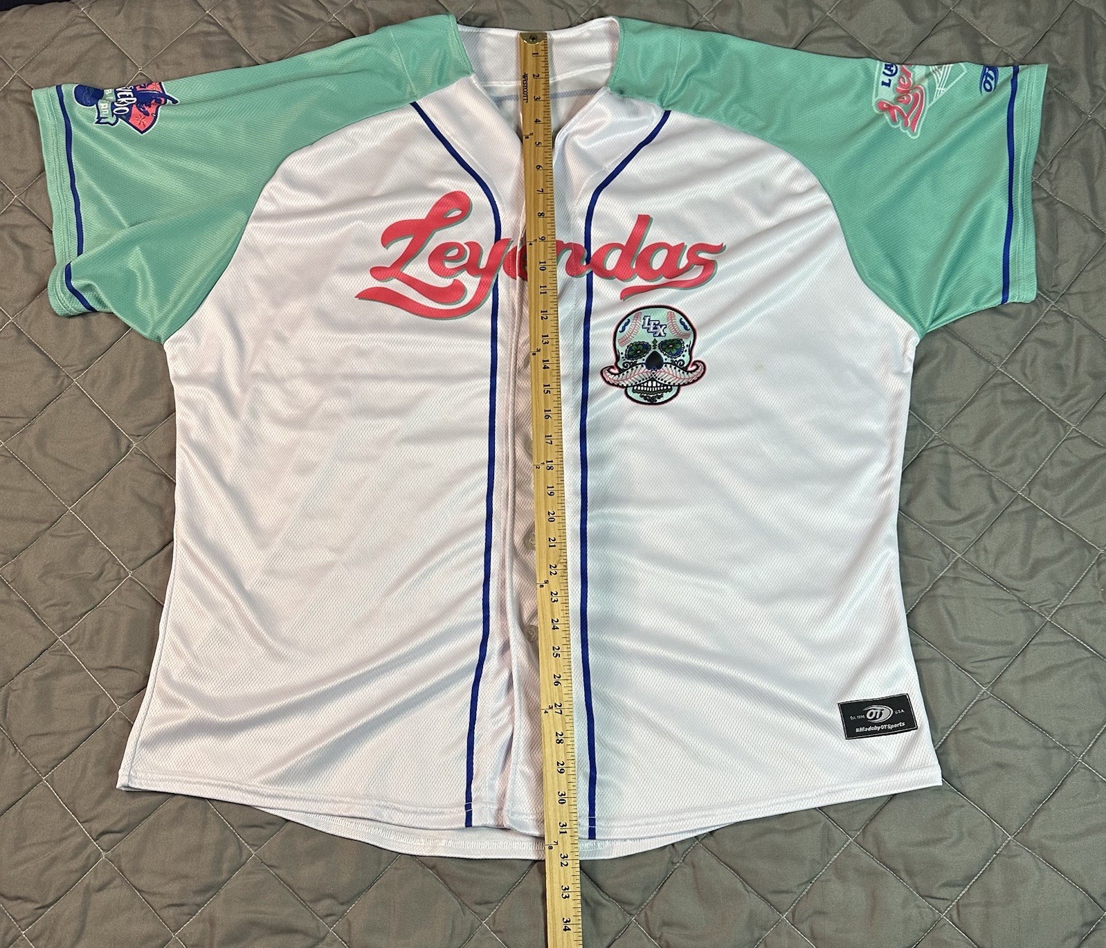 Lexington Legends Jersey Mens 3XL White Multicolor MiLB Minors Baseball Mexican