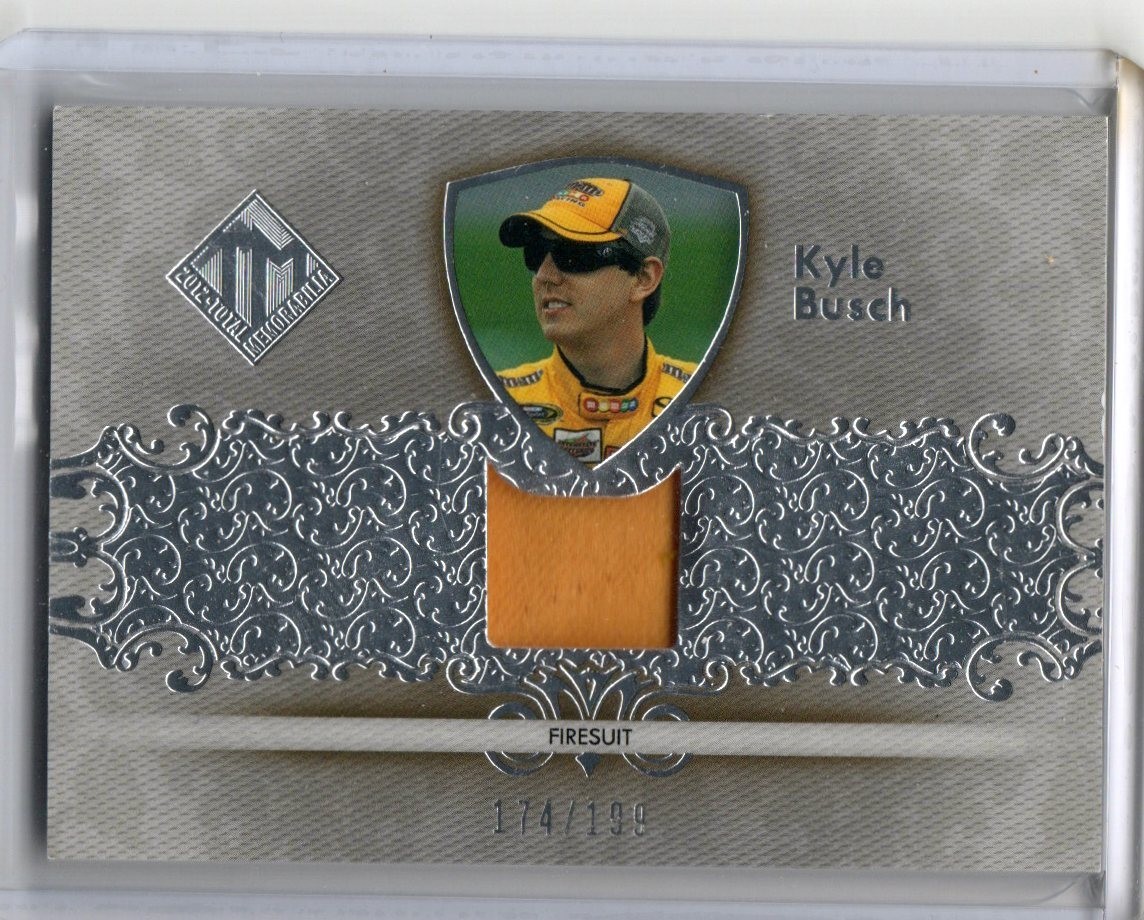 2012 PRESS PASS Kyle Busch FIRESUIT PATCH CARD NUMBERED 174/199!
