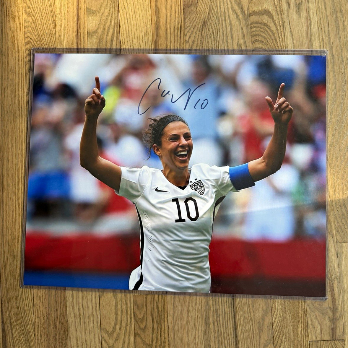 CARLI LLOYD United States Soccer #10 Autographed Photo Print laminated