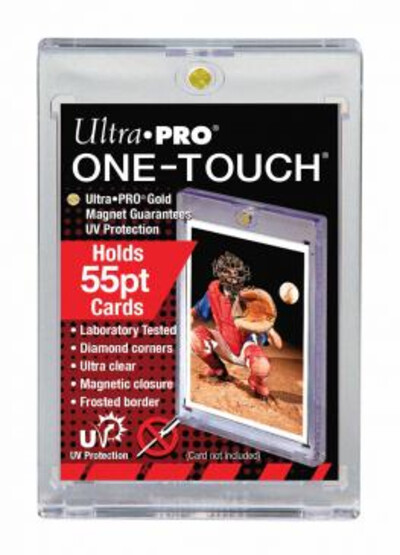 Lot of 2 Ultra Pro 55pt One Touch Magnetic Holder for Thick Cards Action Packed