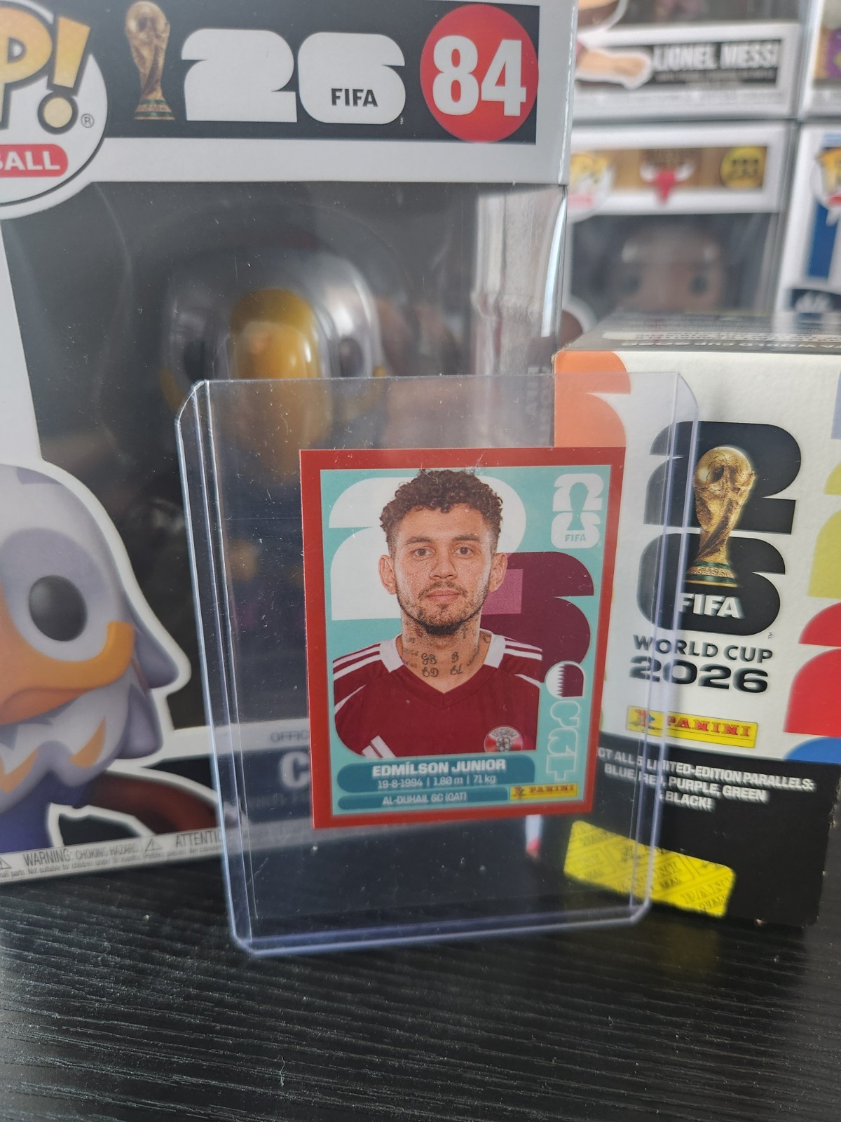 EDMILSON JUNIOR Red Border Panini FIFA World Cup 2026 Sticker Version USA