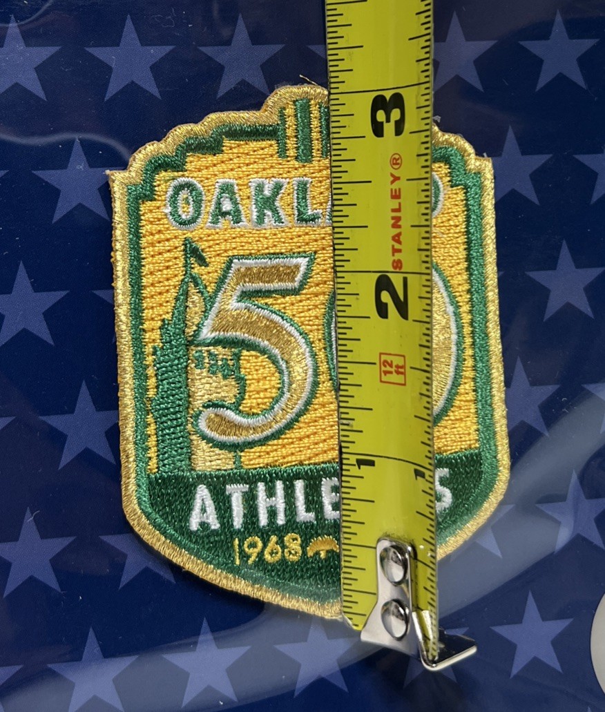 Oakland Athletics 50th Anniversary Patch Collector 1968-2018 MLB Official