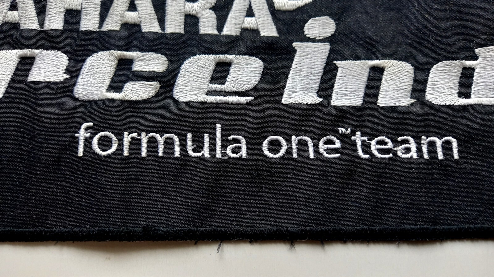 VERY LARGE Formula One Sahara FORCE INDIA F1 PATCH, 33cm BADGE Race Team Genuine