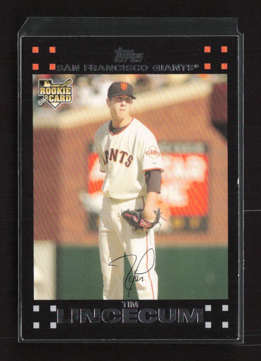 2007 Topps Updates & Highlights #UH158 Tim Lincecum San Francisco Giants Rookie