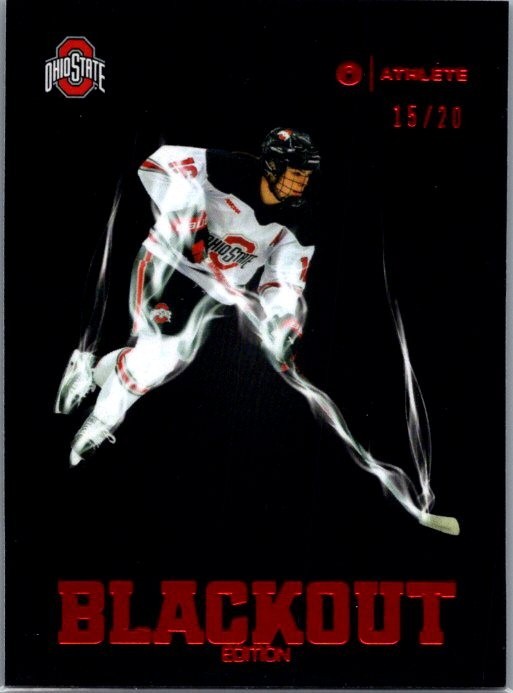 2025-26 ONIT NIL Ohio State Women’s Hockey #BL-1 Joy Dunne Blackout TC 15/20