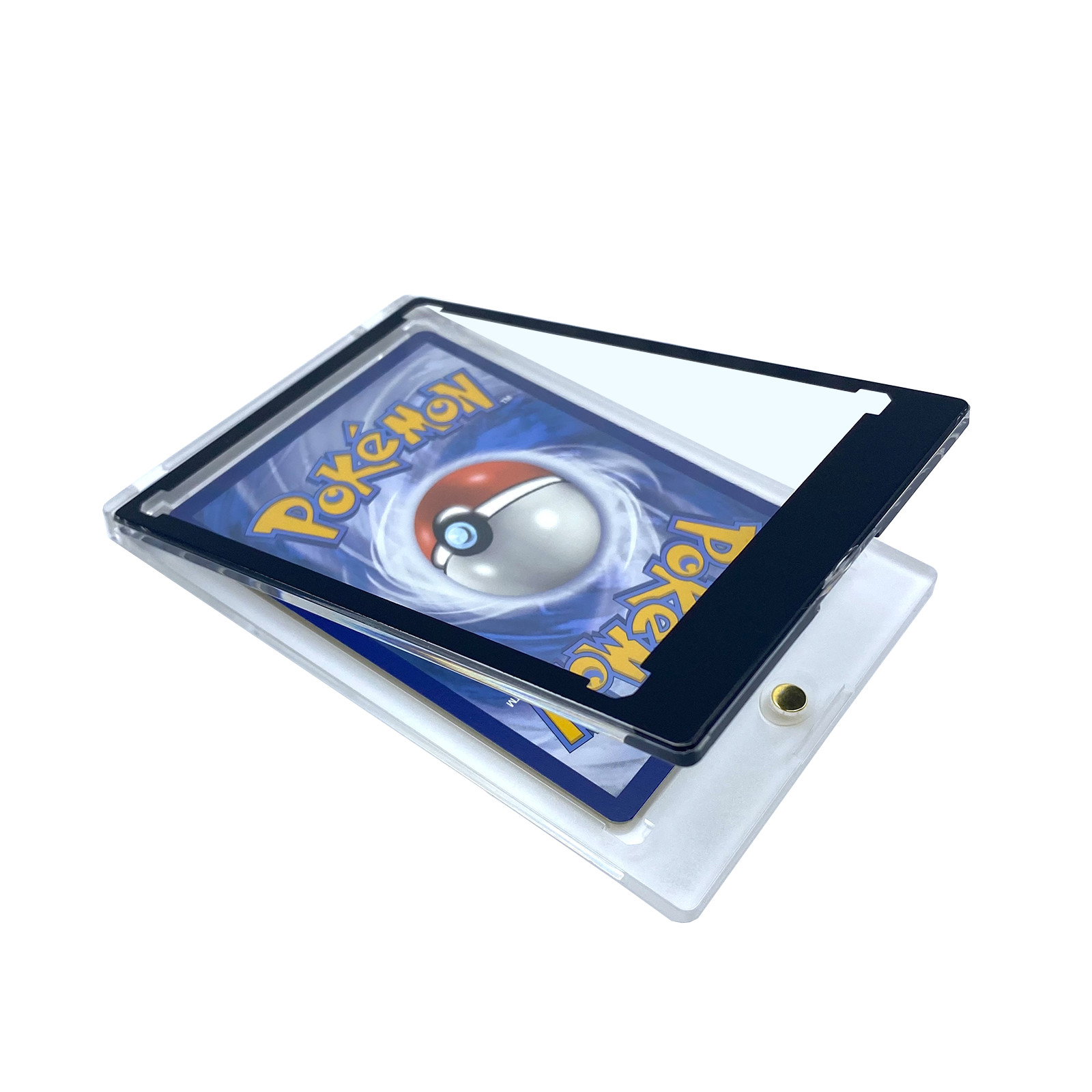 CF Magnetic Card Holder One Touch Case BLACK BORDER – 35PT-360PT Sizes