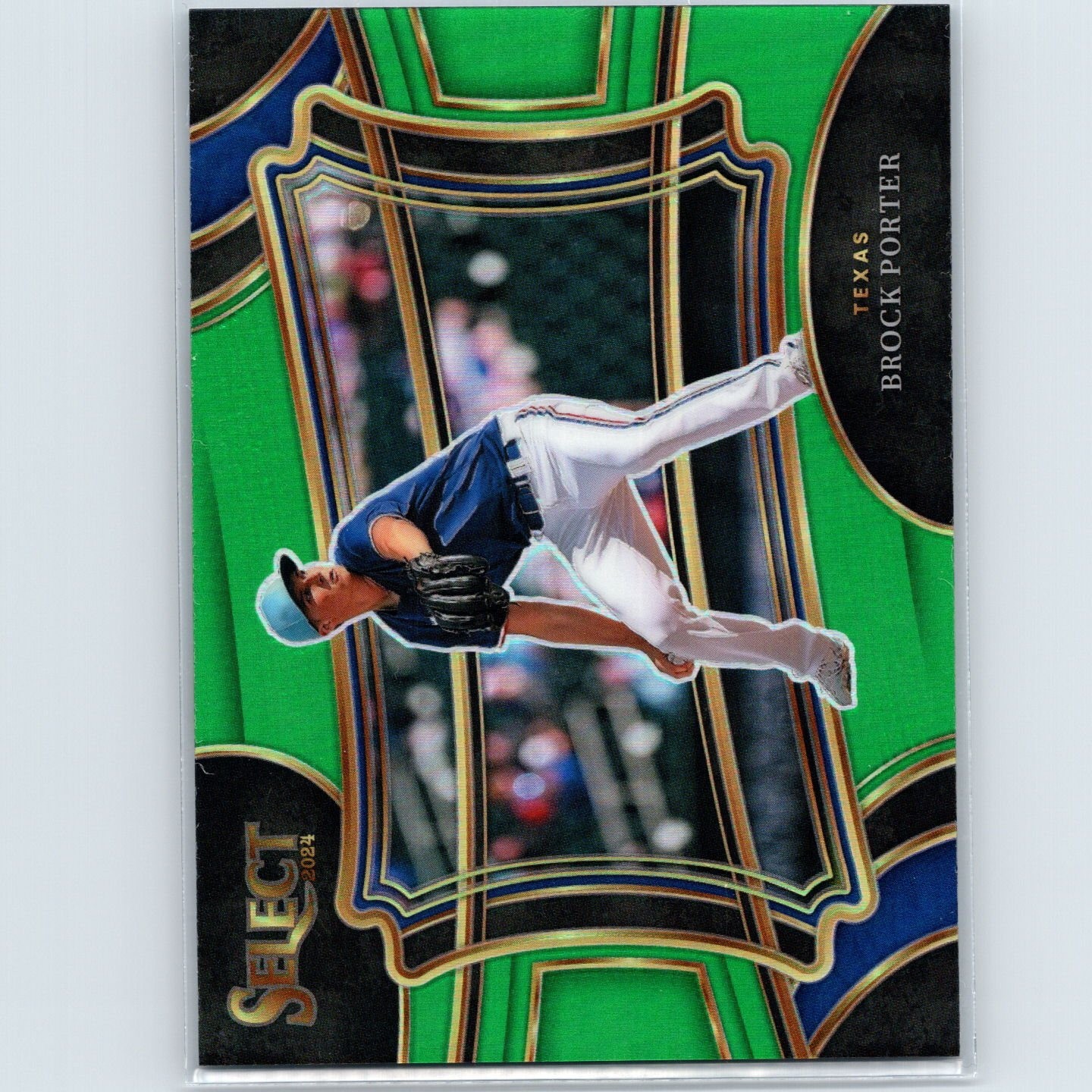 2024 Panini Select – Diamond Level Brock Porter #95 Green Prizm /5
