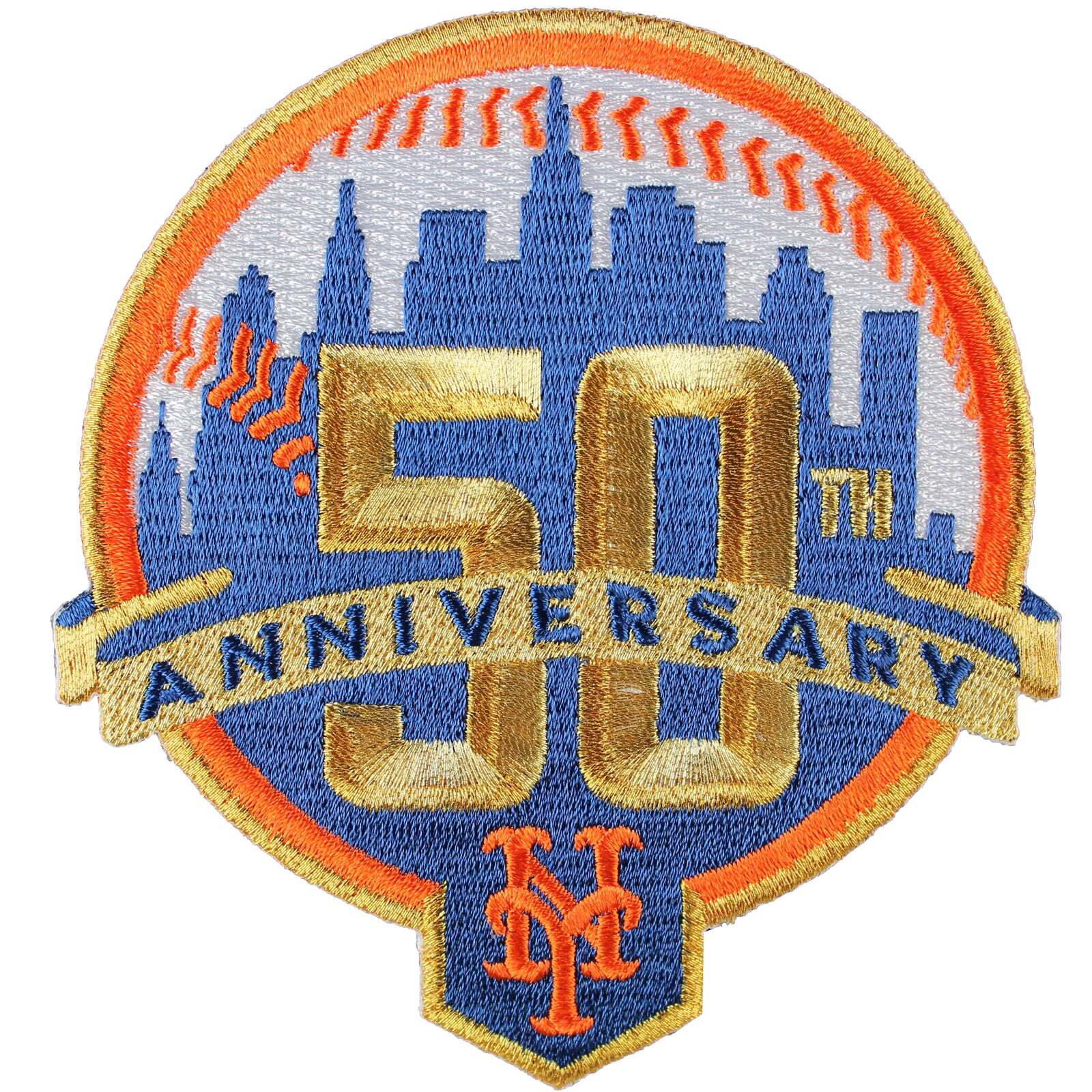 2012 New York Mets 50th Anniversary Season Jersey Emblem Logo Sleeve MLB Patch
