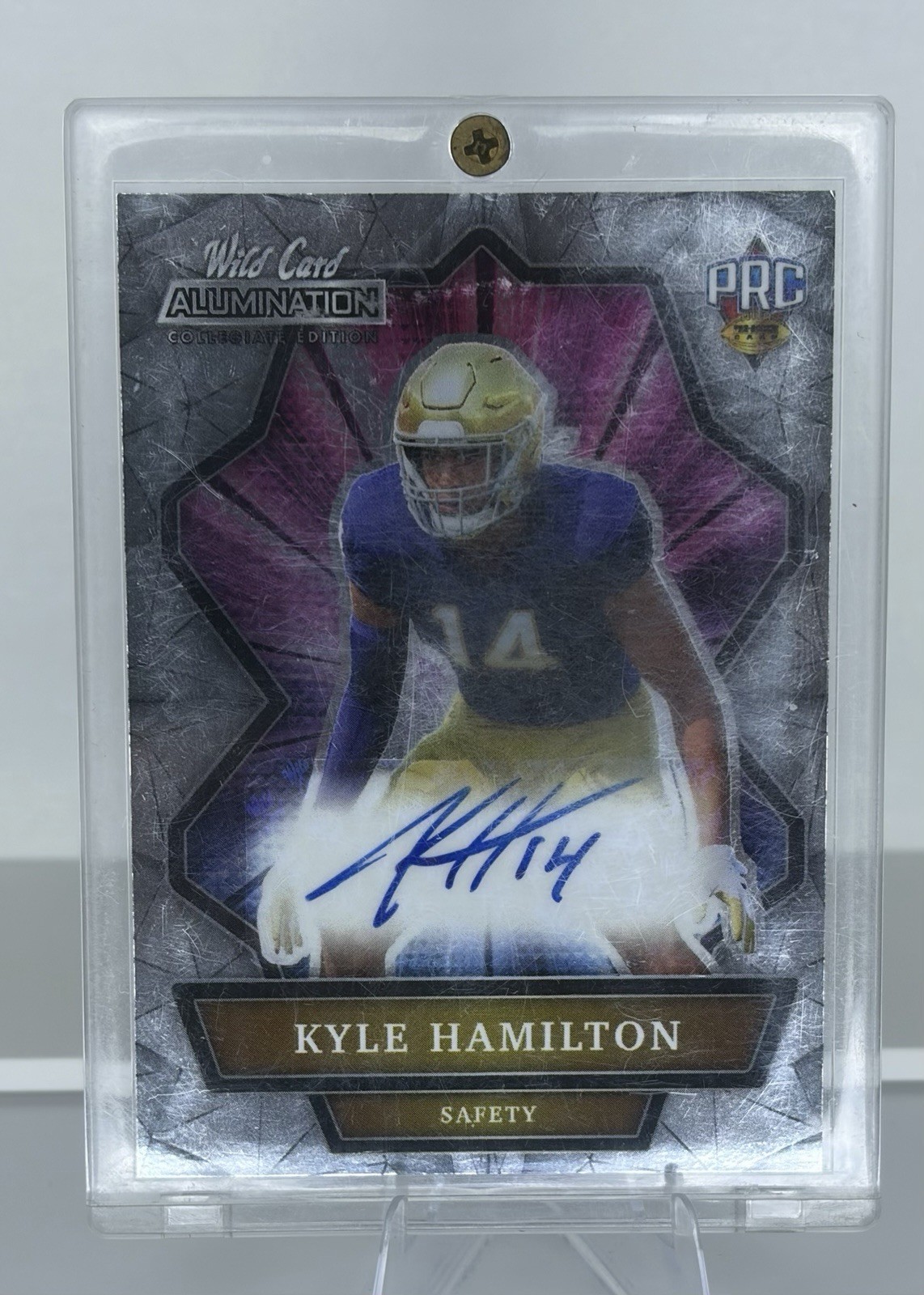 2021 Wild Card Alumination NIL Collegiate Edition Kyle Hamilton Auto #ANBC-A