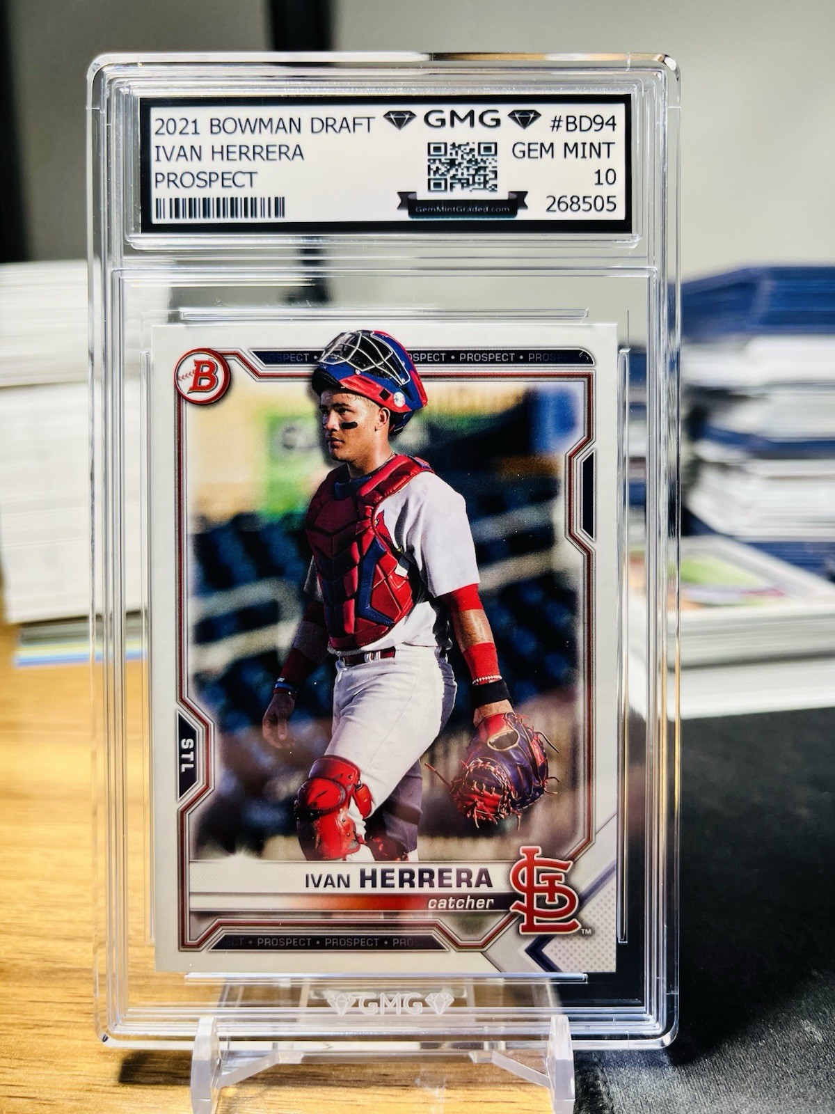 2021 Bowman Draft Ivan Herrera 1st Bowman GMG Graded 10 Gem Mint 💎 #BD-94 RC