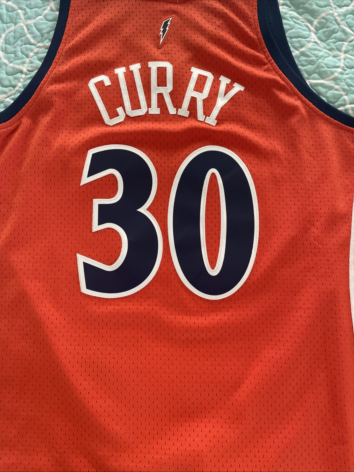 2009 Mitchell & Ness Stephen Curry ROOKIE #30 Warriors Swingman Jersey Orange