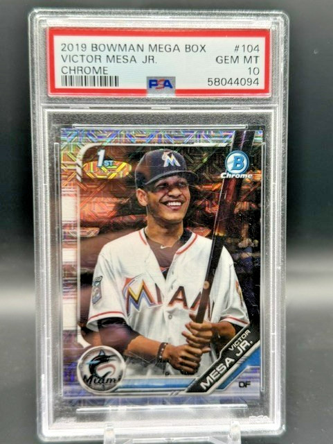 2019 Bowman – Chrome Prospects Victor Mesa Jr. PSA 10 Mega Box Mojo Refractor