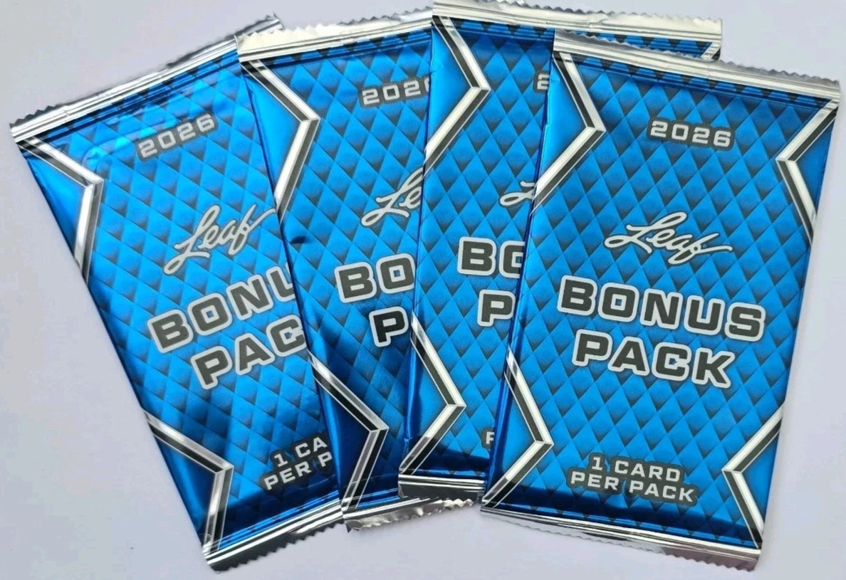 Lot Of 4 – 2026 Leaf Multisport Sealed BONUS Packs – 4 Guaranteed Autographs