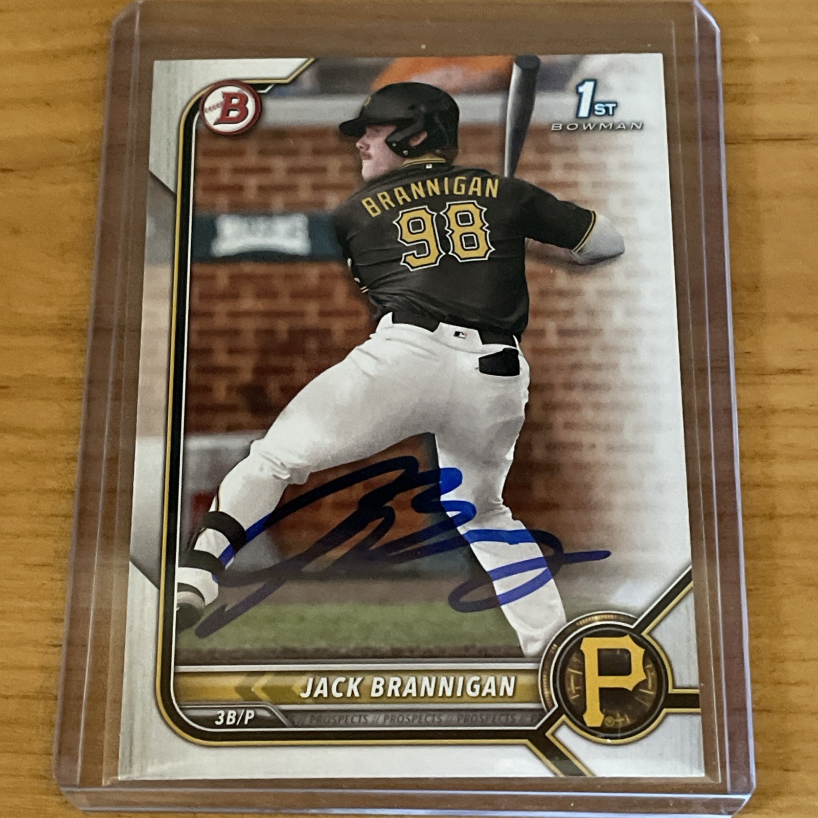 Jack Brannigan Signed Card 2022 1st Bowman In Person Autograph (IP) Auto #BD-154