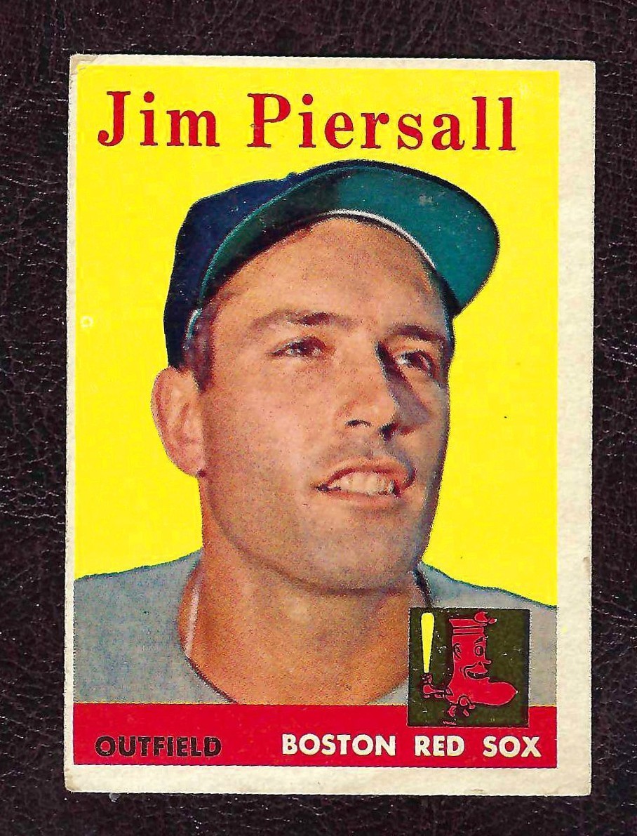 1958 Topps Baseball Card #280 Jim Piersall, Boston Red Sox, VG-EX!
