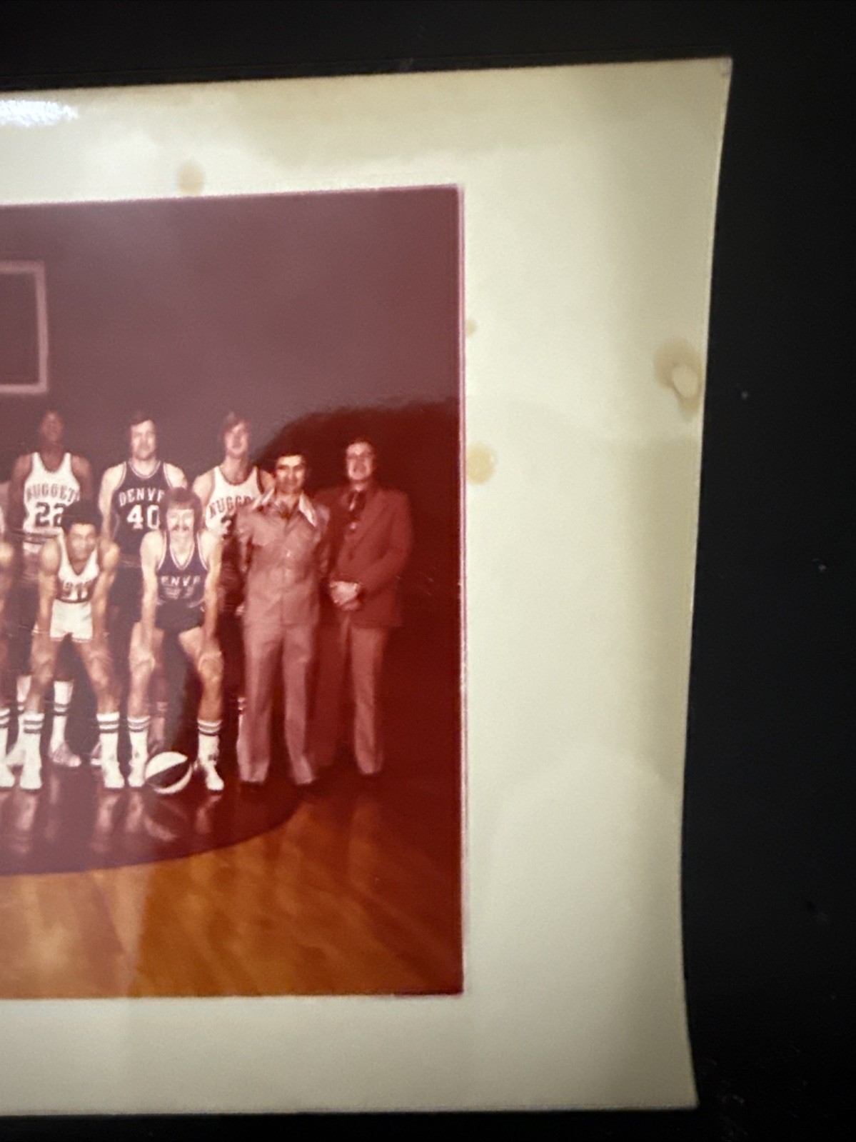 5″ x 6” Original Type 1 Photo Used for 1975 Topps Card Denver Nuggets 321