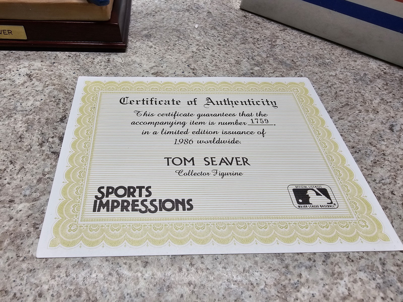 Tom Seaver New York Mets MLB 1989 Sports Impressions 9″ #’d Oversized Figurine
