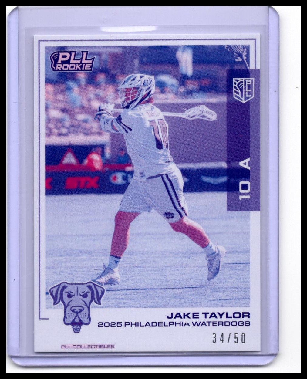 2025 PLL Flagship Jake Taylor Spasm /50 rookie Waterdogs